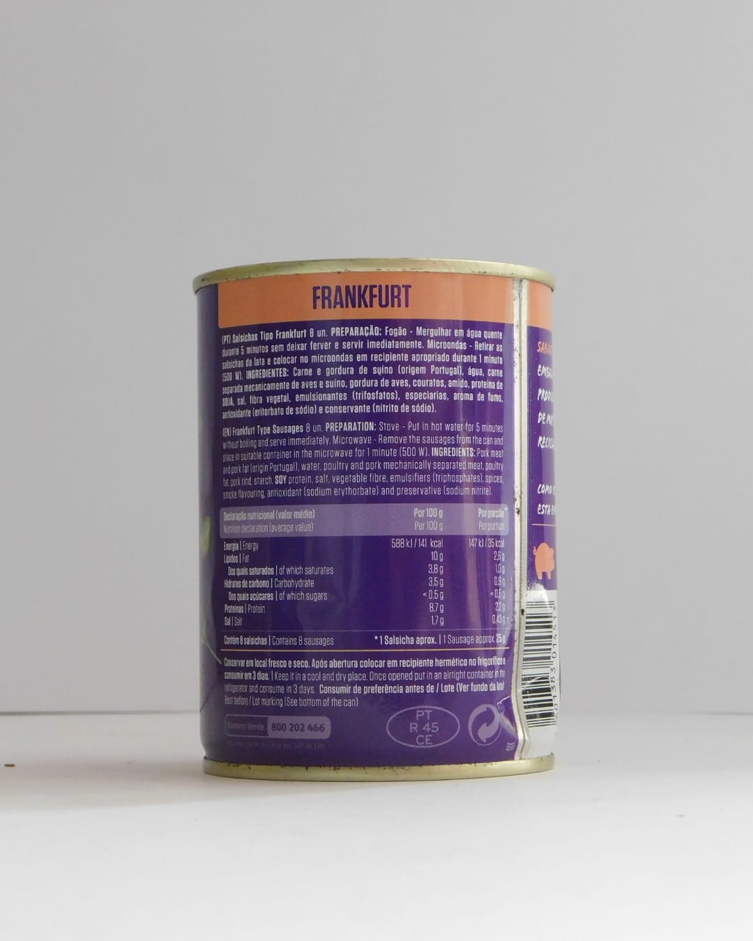 Salsichas Frankfurt Izidoro 8 UN