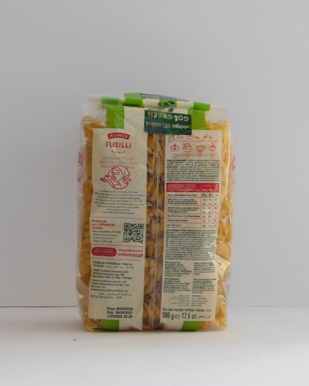 Espirais Milaneza 500 GR