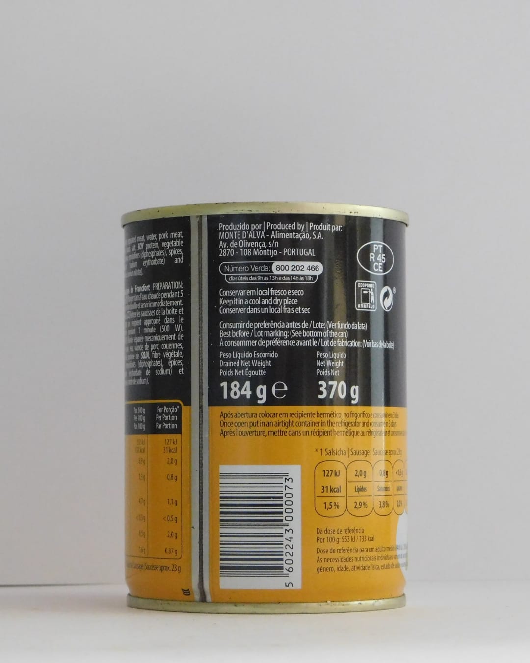 Salsichas FrankFurt Dilop 8 UN