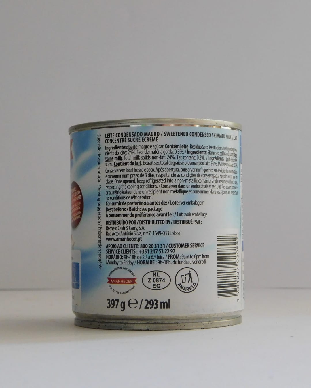 Leite Condensado Magro Amanhecer 397 GR