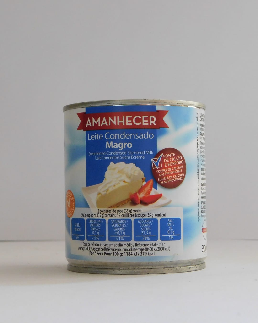 Leite Condensado Magro Amanhecer 397 GR