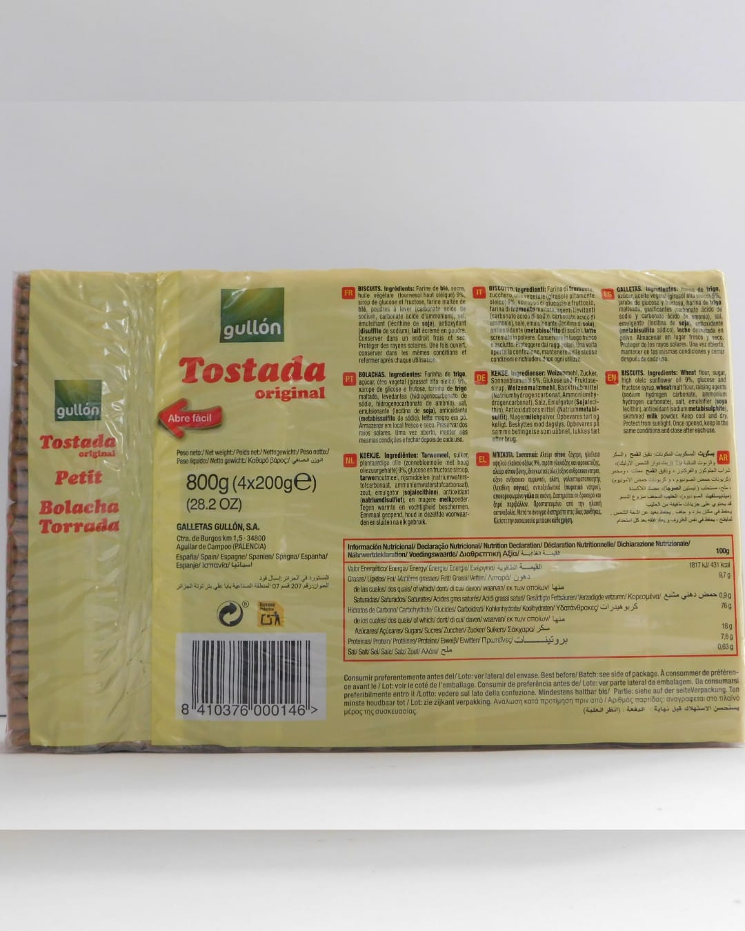 Tostada Original Gullón 4x200 GR