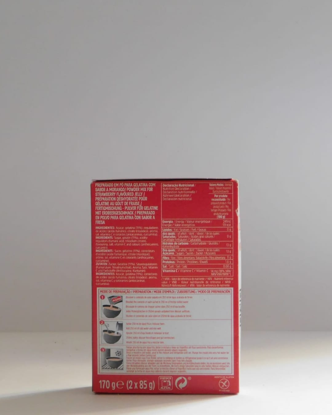 Gelatina Morango Micau 2x85 GR