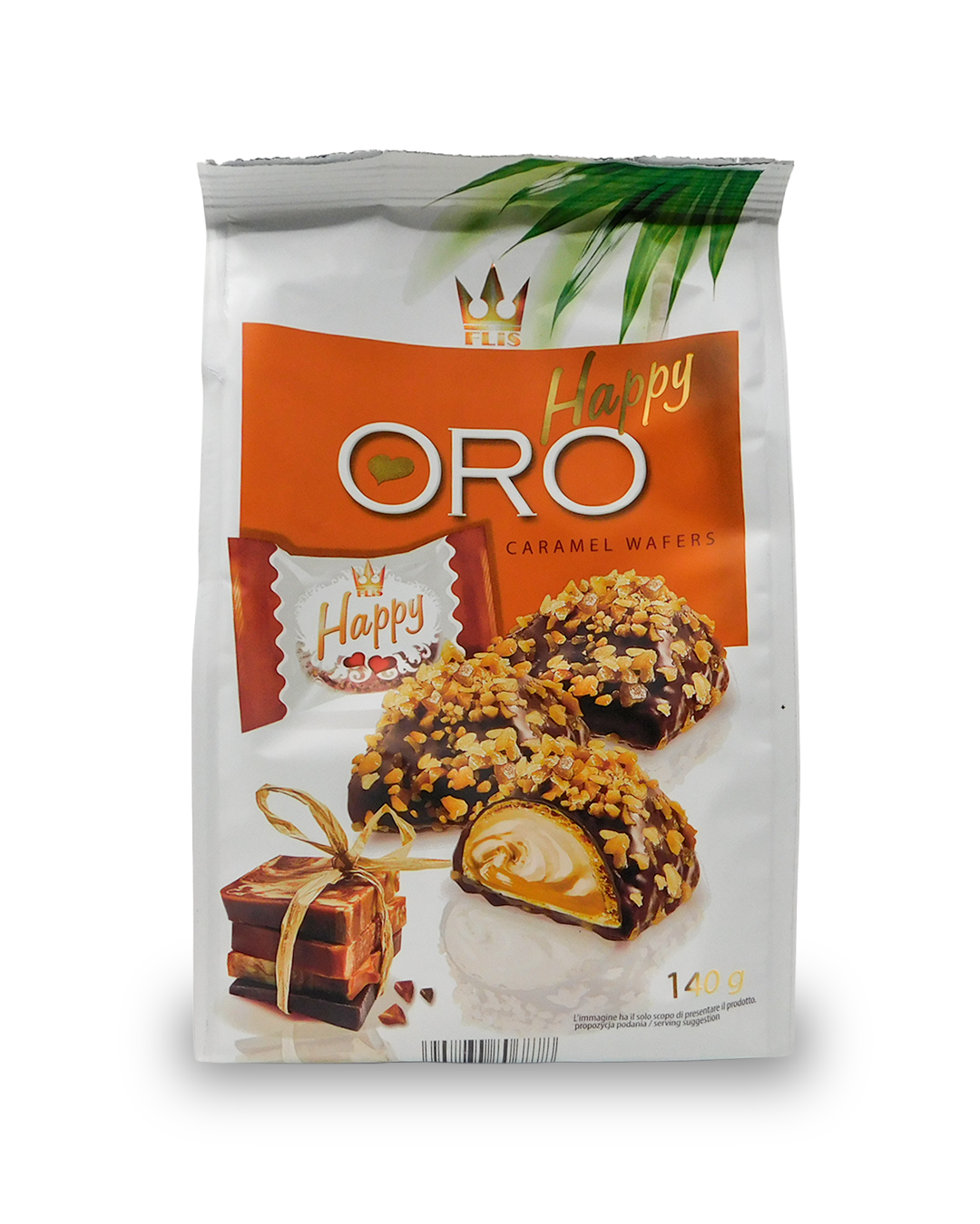 Flis Happy ORO Caramel Wafers 140GR