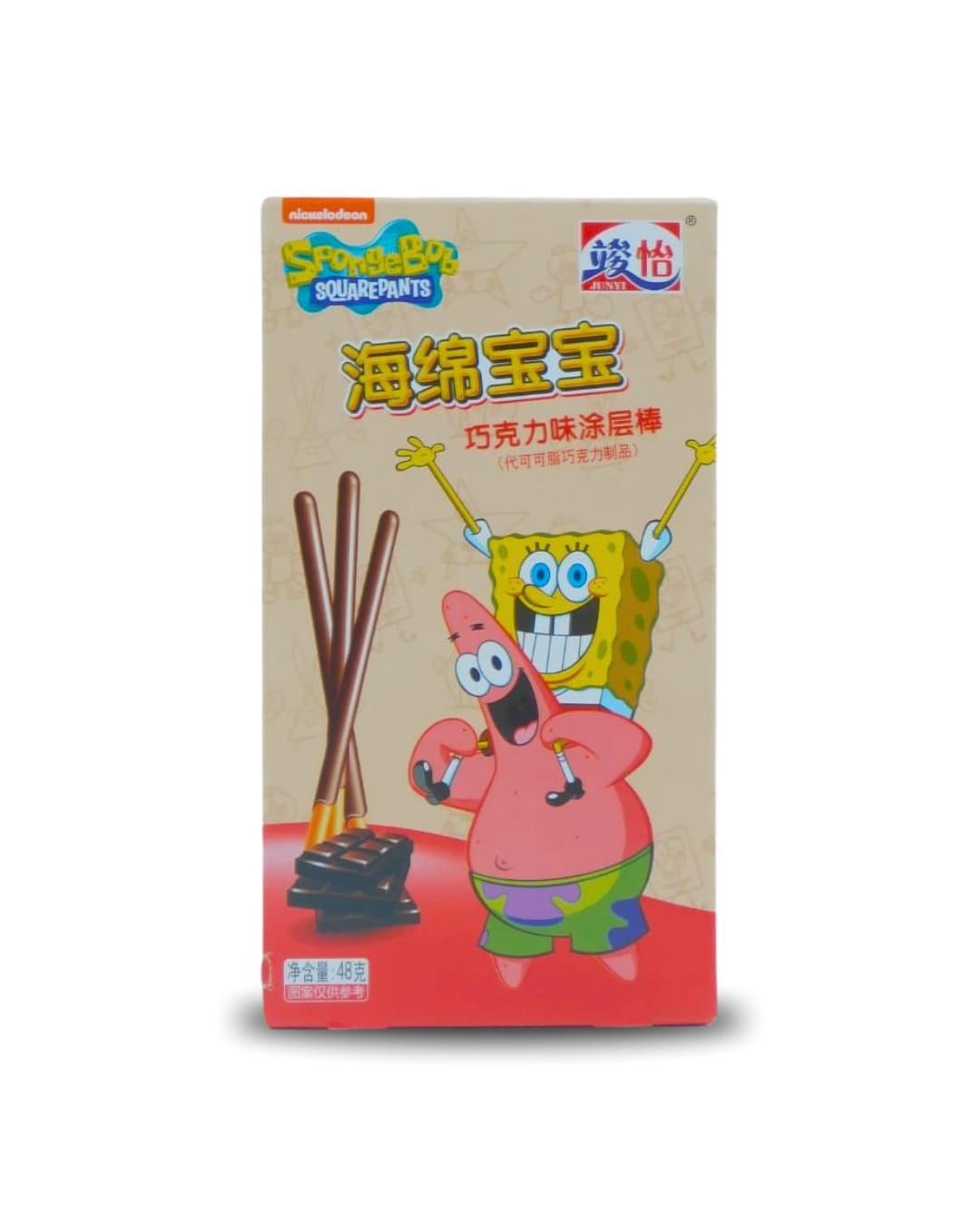 Sticks Spongebob Squarepants Choco JUNYI 48 GR
