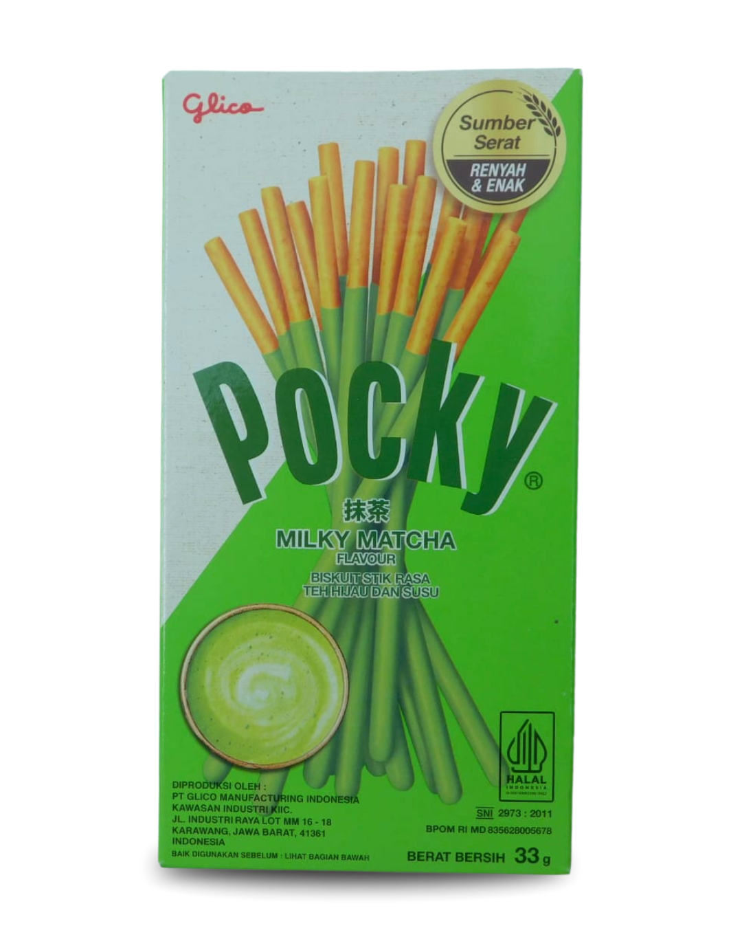Pocky Milk Matcha Glico 33 GR