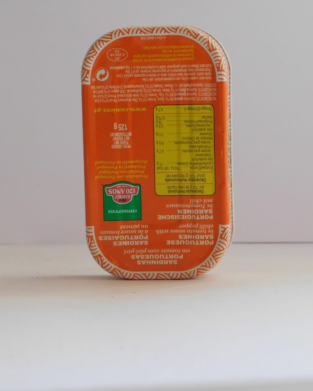 Sardinhas Tomate Picante Ramirez 125 GR