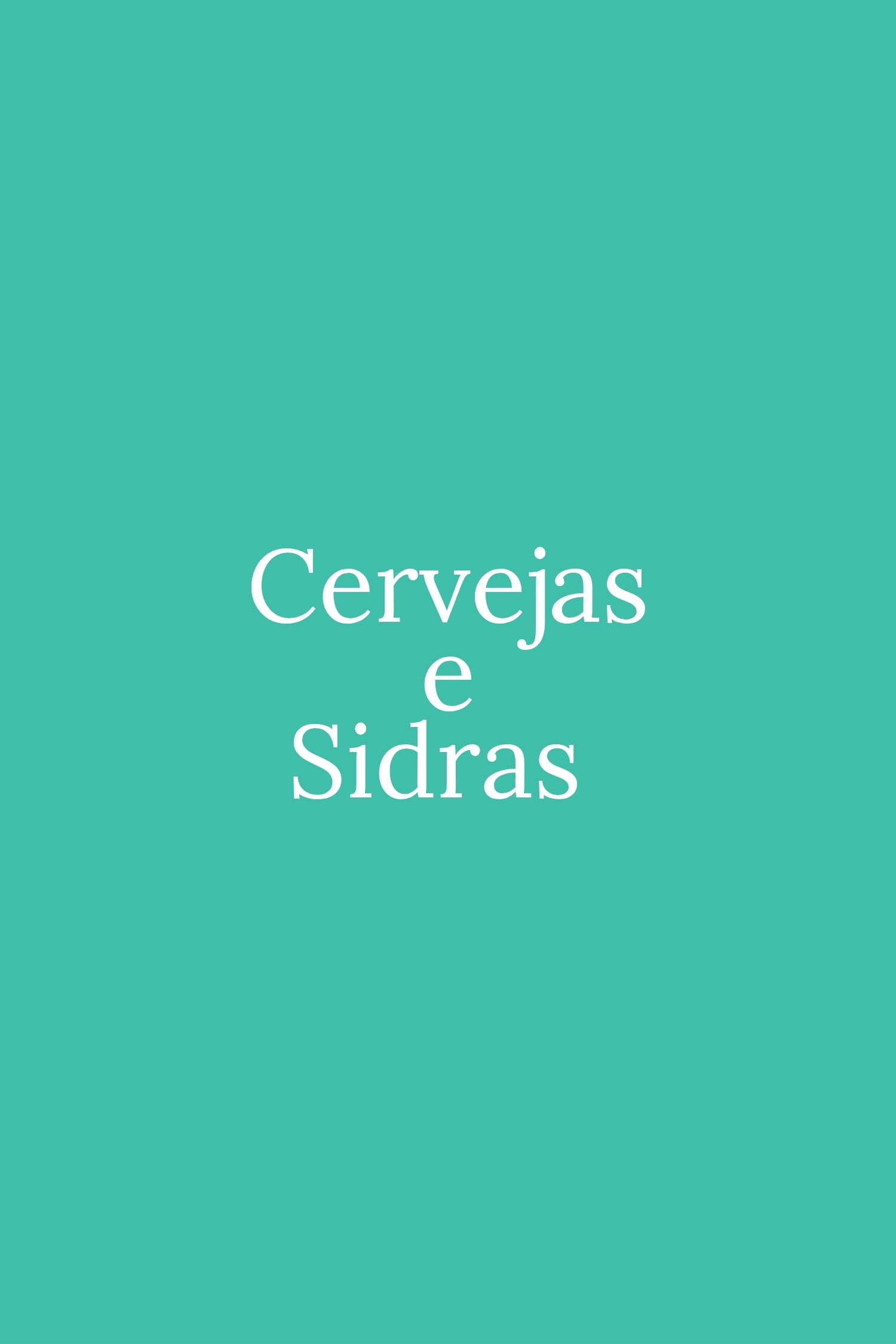 Cervejas e Sidras