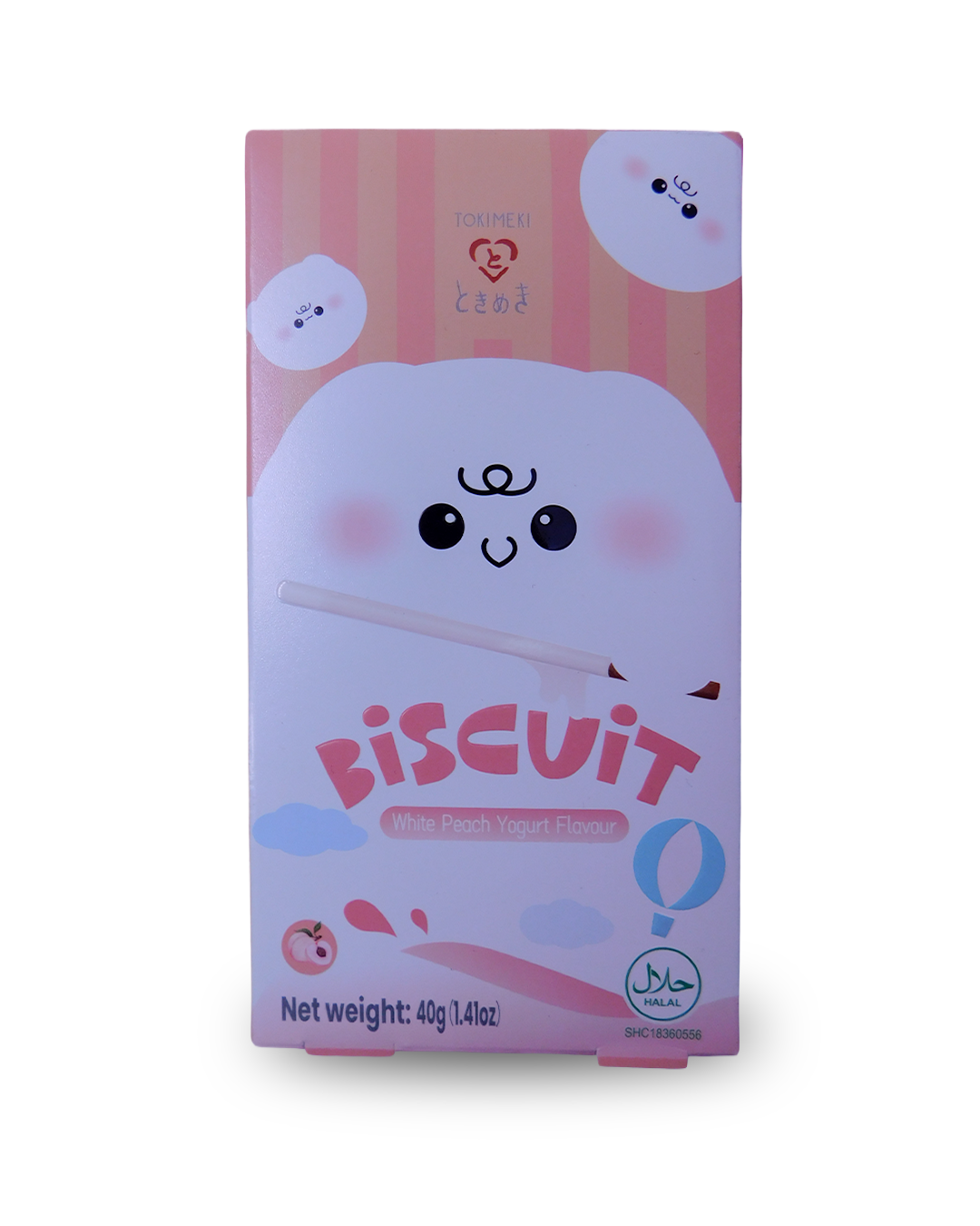 Tokimeki Biscuit Stick White Peach 40 GR