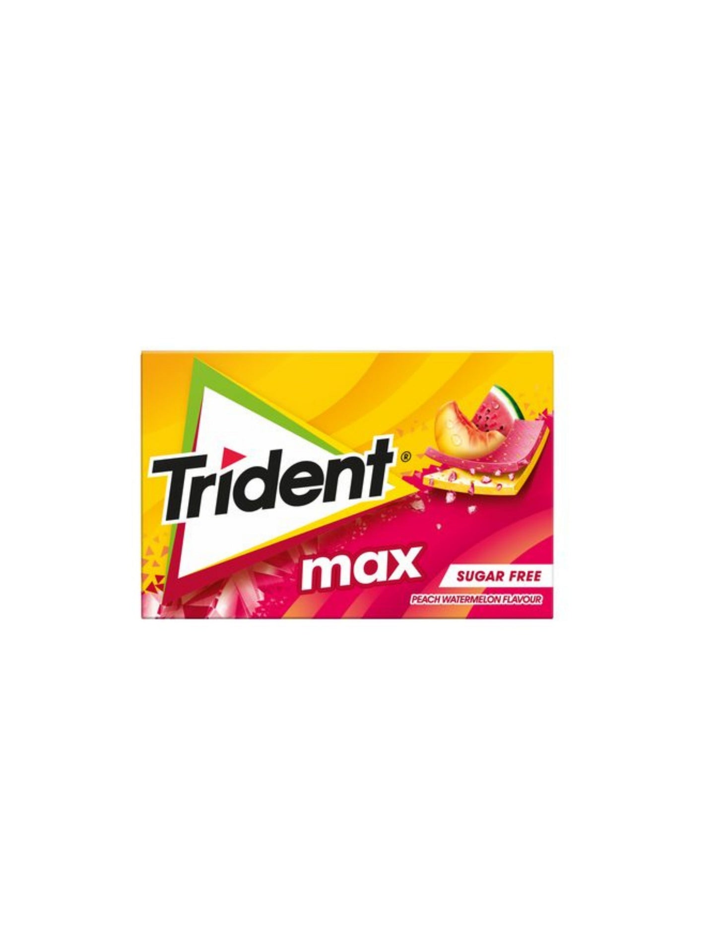 Pastilhas Melancia/Pêssego S/Açúcar Trident Max 23 GR