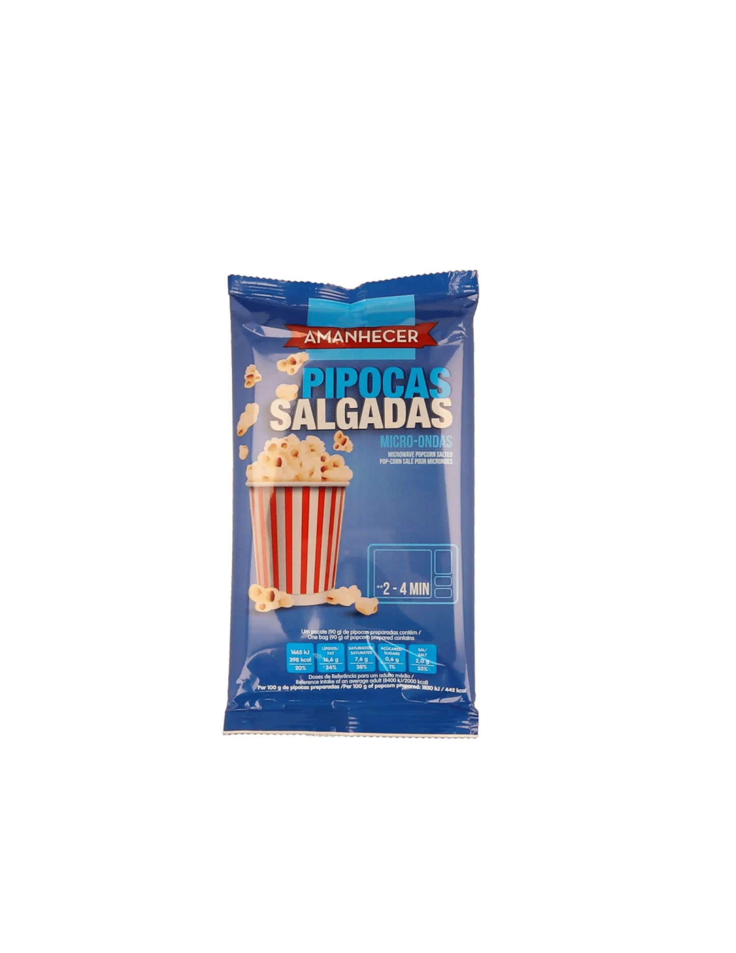 Pipocas Salgadas Para Microondas Amanhecer 90 GR