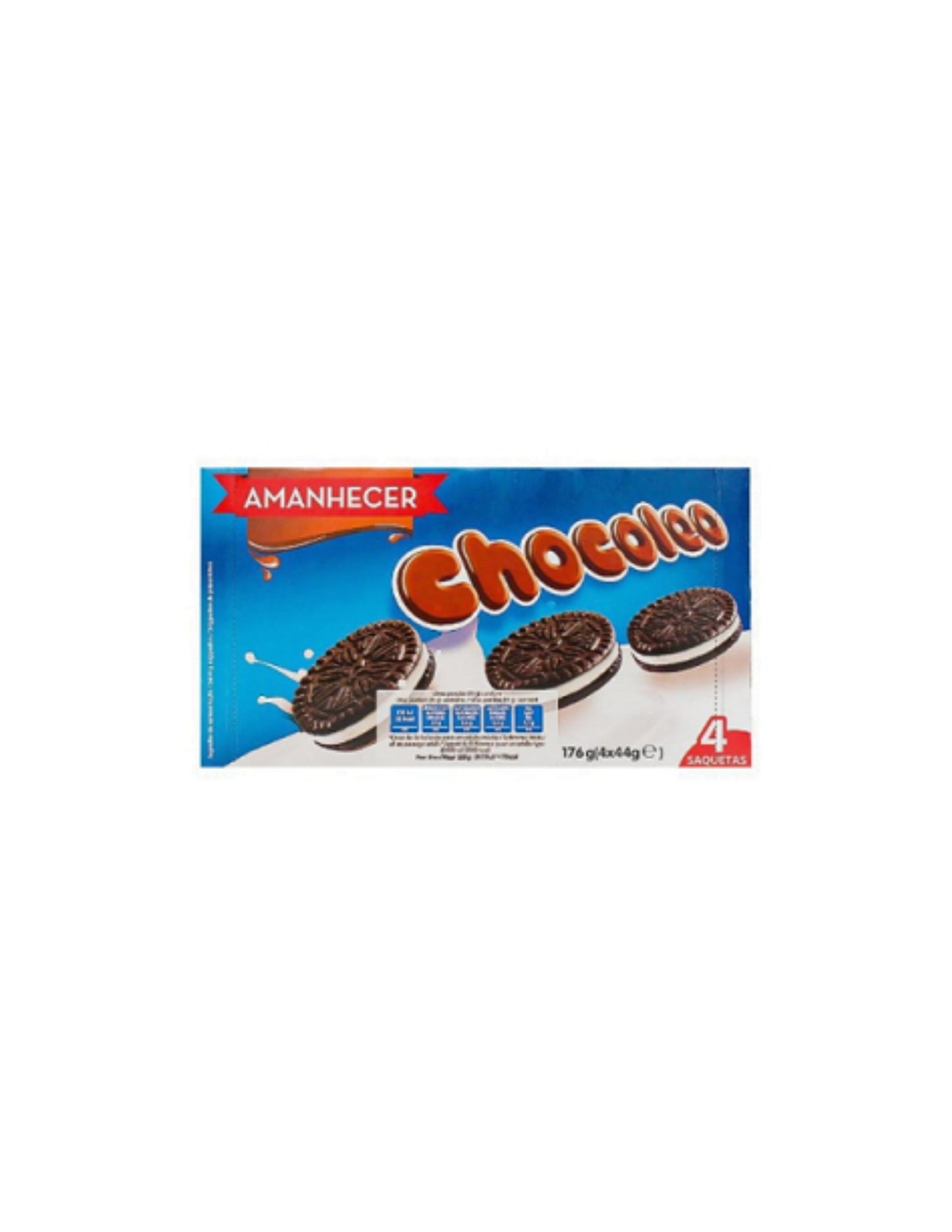 Bolachas Recheadas Chocoleo Amanhecer 4x44g