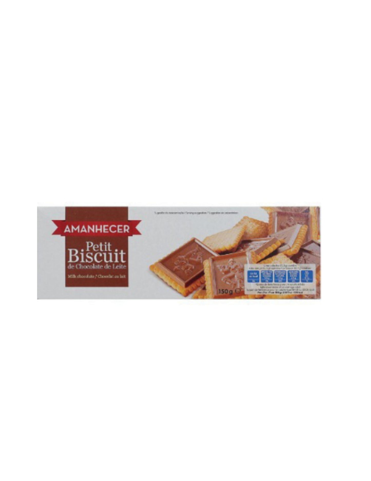 Bolachas Amanhecer Petit Biscuit Chocolate Leite 150 GR