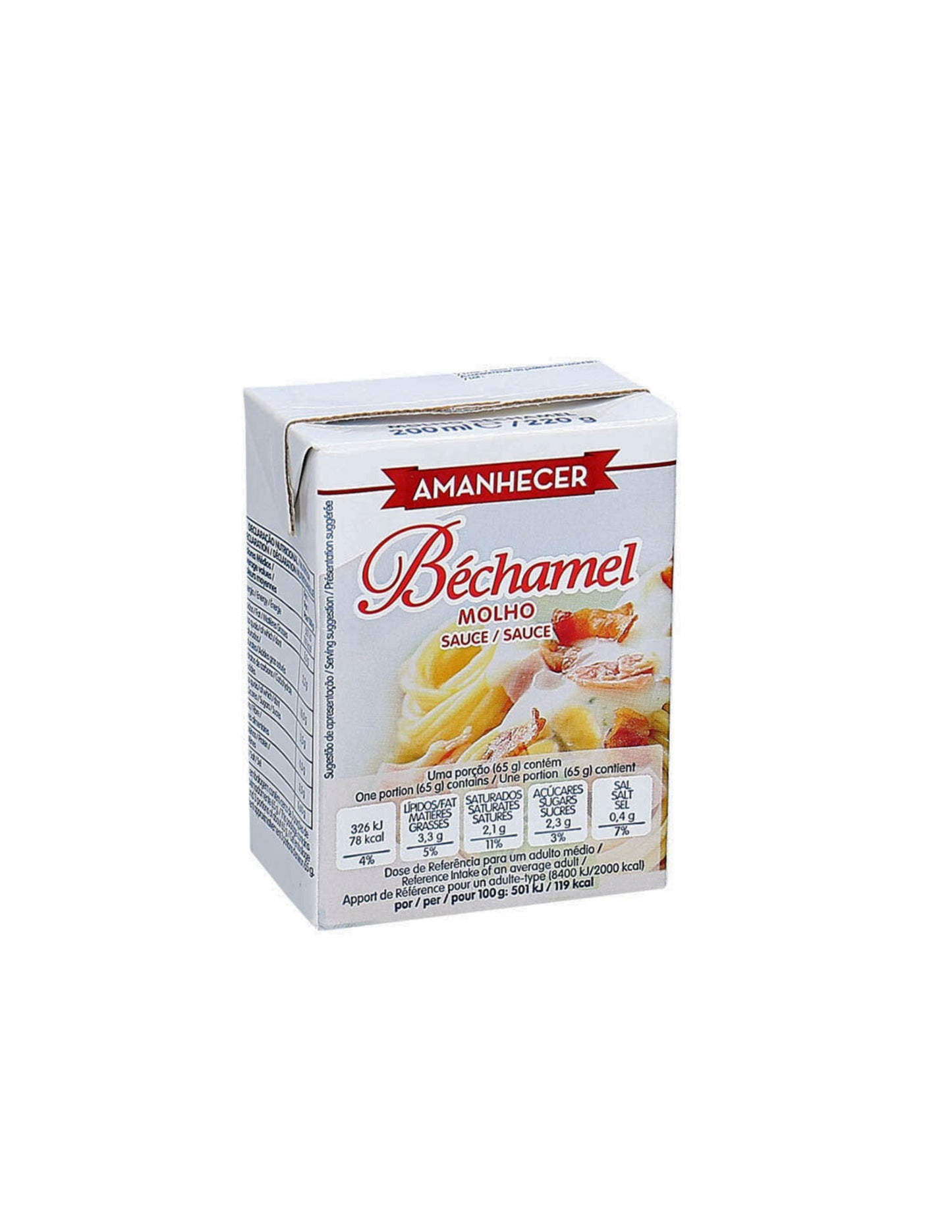 Molho Bechamel Amanhecer 200 ML