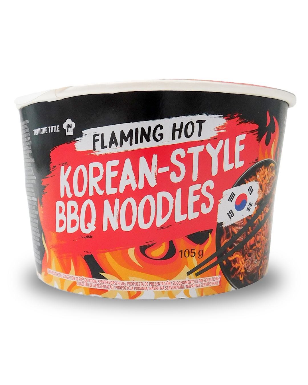 Yummie Time Flaming Hot Korean-Style BBQ Noodles 105 GR
