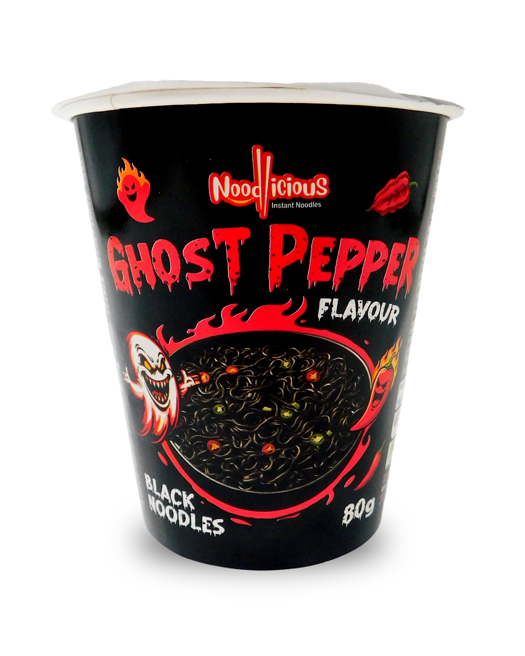 Noodlicious Ghost Pepper Black 80 GR
