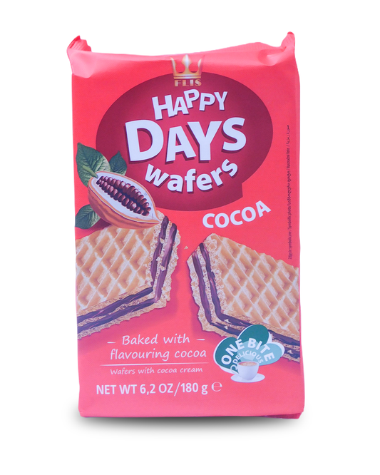 Happy Days Wafers Cocoa 180 GR