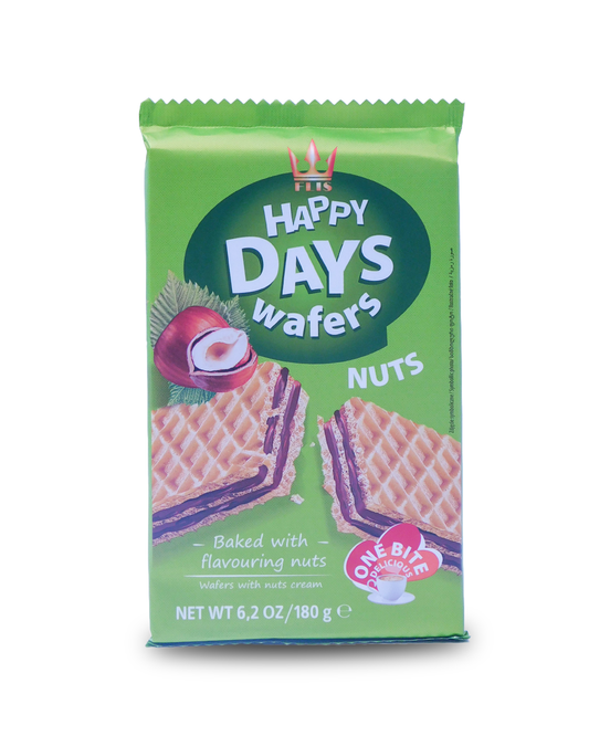 Happy Days Wafers Nuts 180 GR