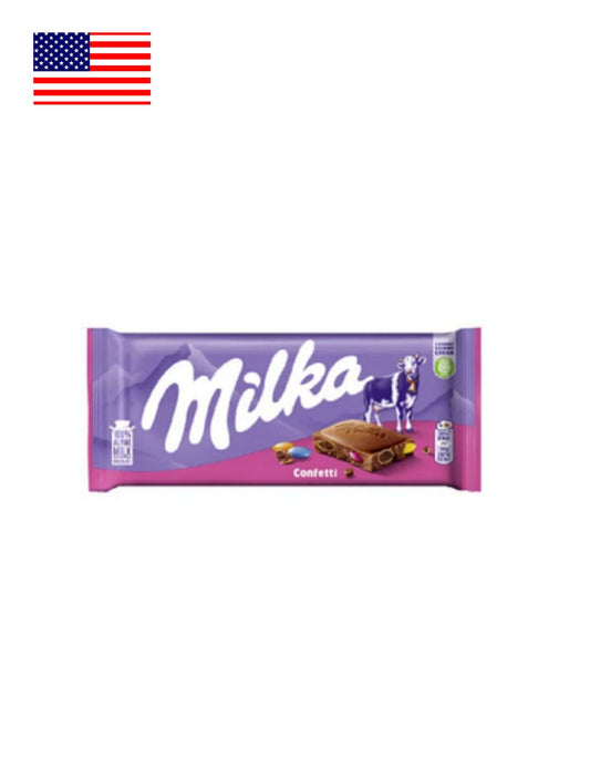 Tablete de Chocolate Confetti Milka 100g