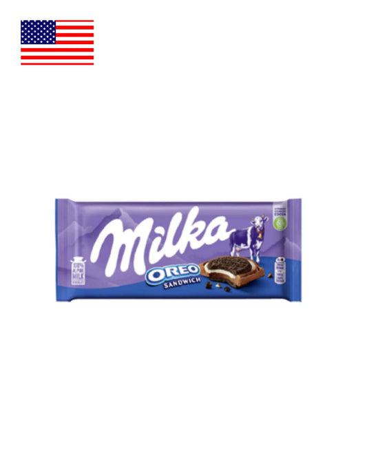 Tablete de Chocolate com Oreo Sandwich Milka 92 GR