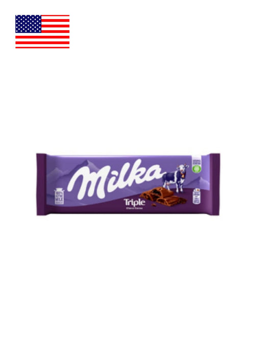 Tablete de Chocolate Triple Chocolate Milka 90g