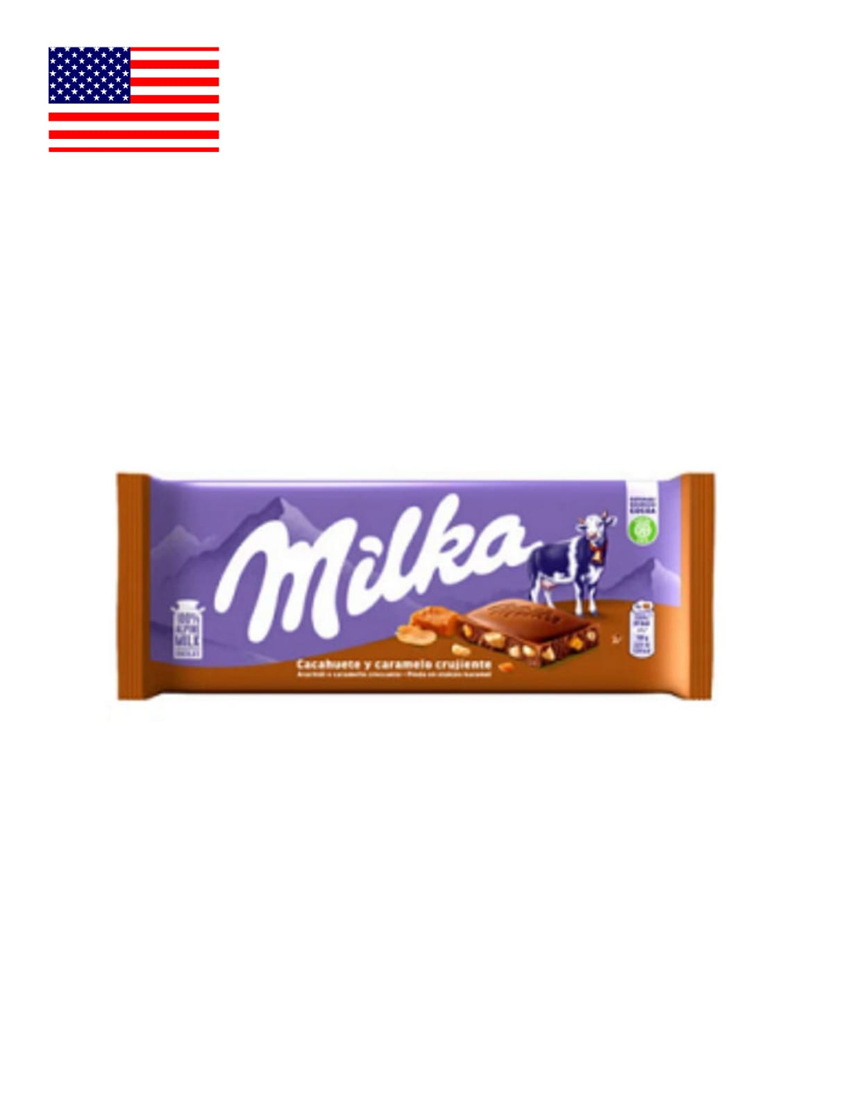 Chocolate Amendoim e Caramelo Crocante Milka 90g