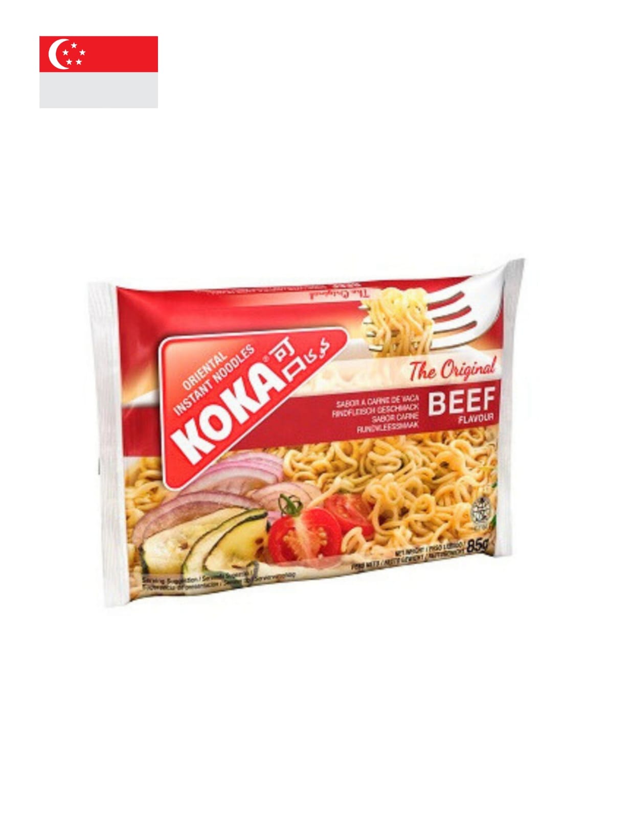 Massa Instantânea Chinesa de Carne Koka 85 GR