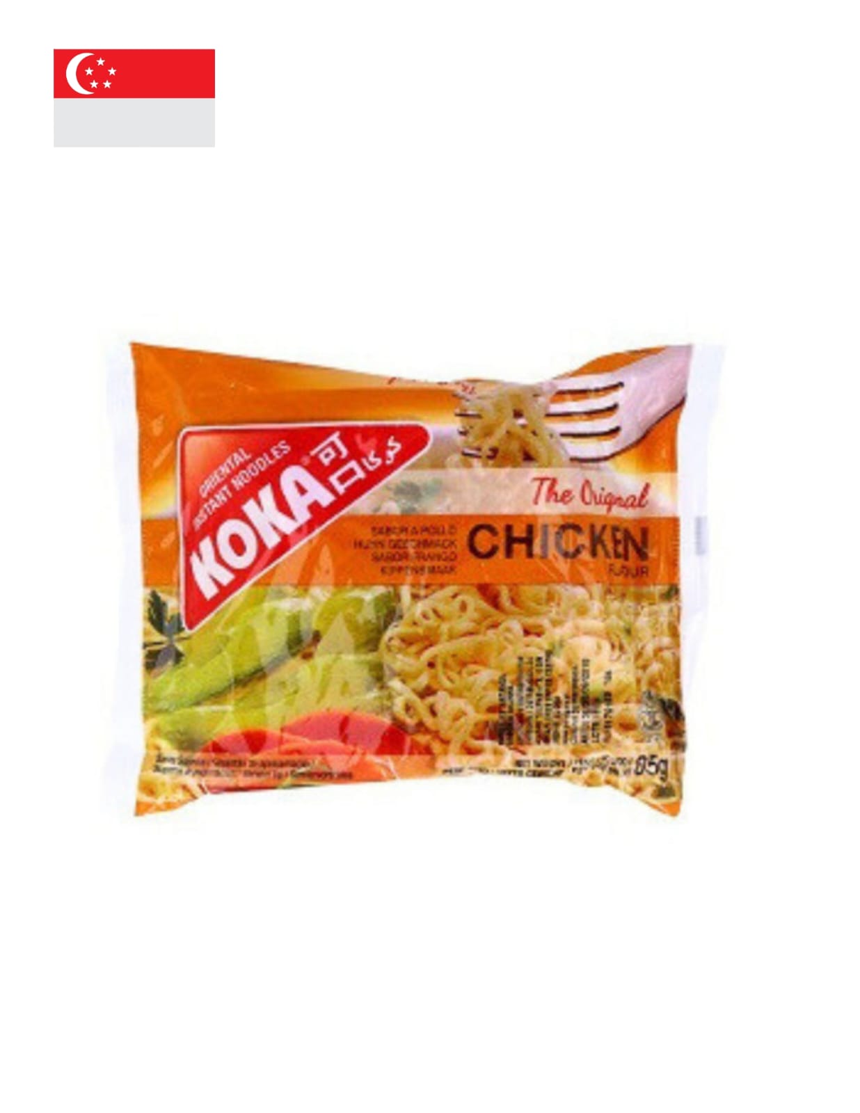 Massa Instantânea Chinesa de Galinha Koka 85 GR