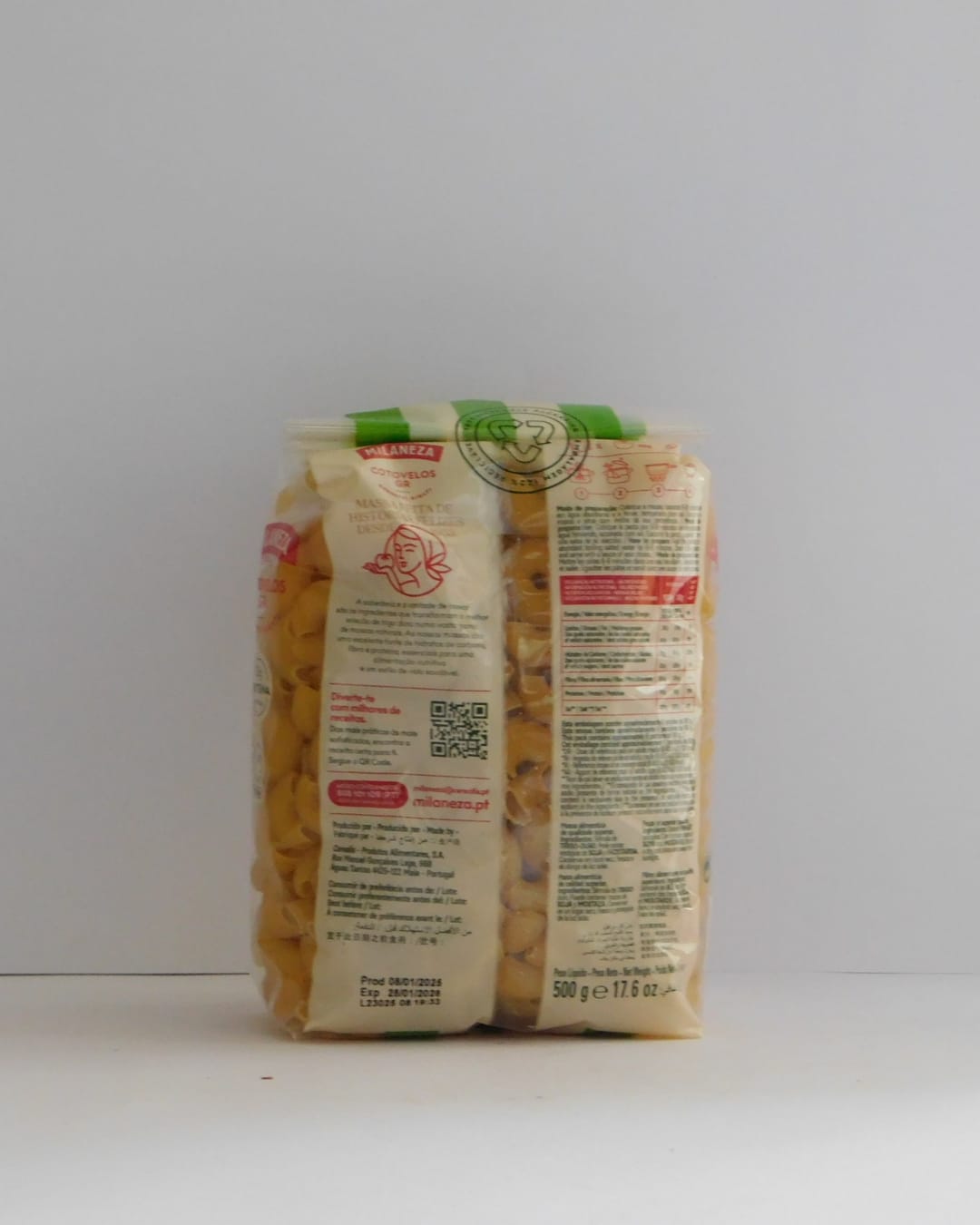 Cotovelos GR Milaneza 500 GR