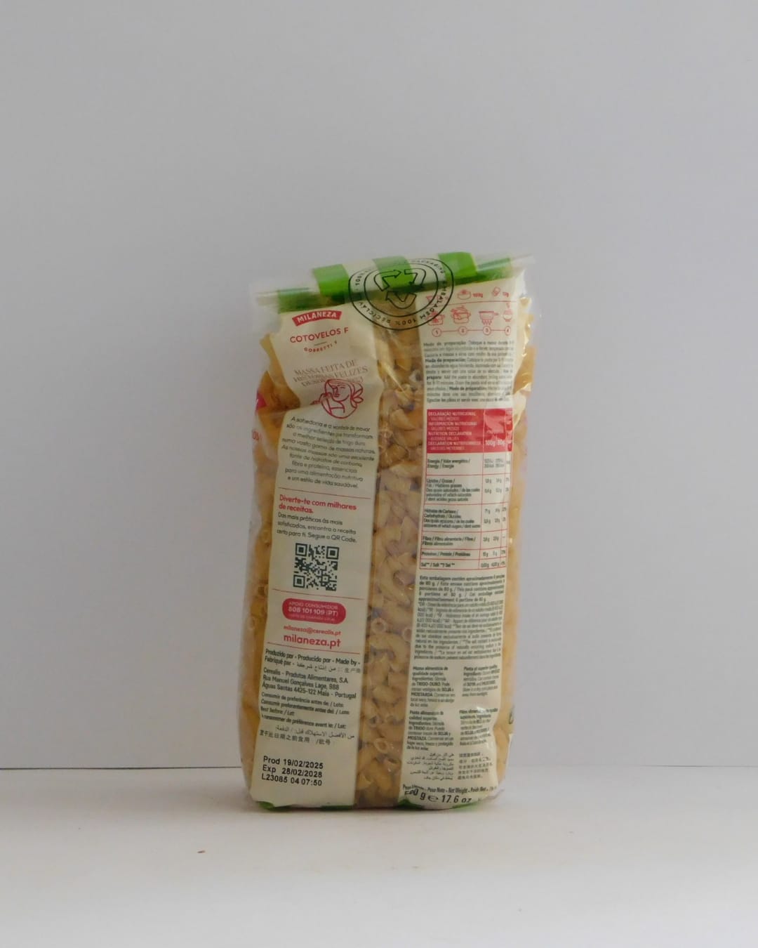 Cotovelinhos F Milaneza 500 GR