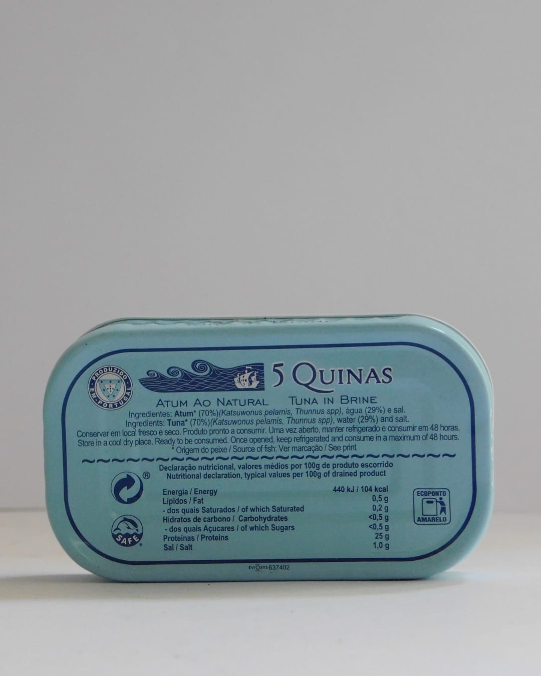 Atum Natural 5 Quinas 110 GR