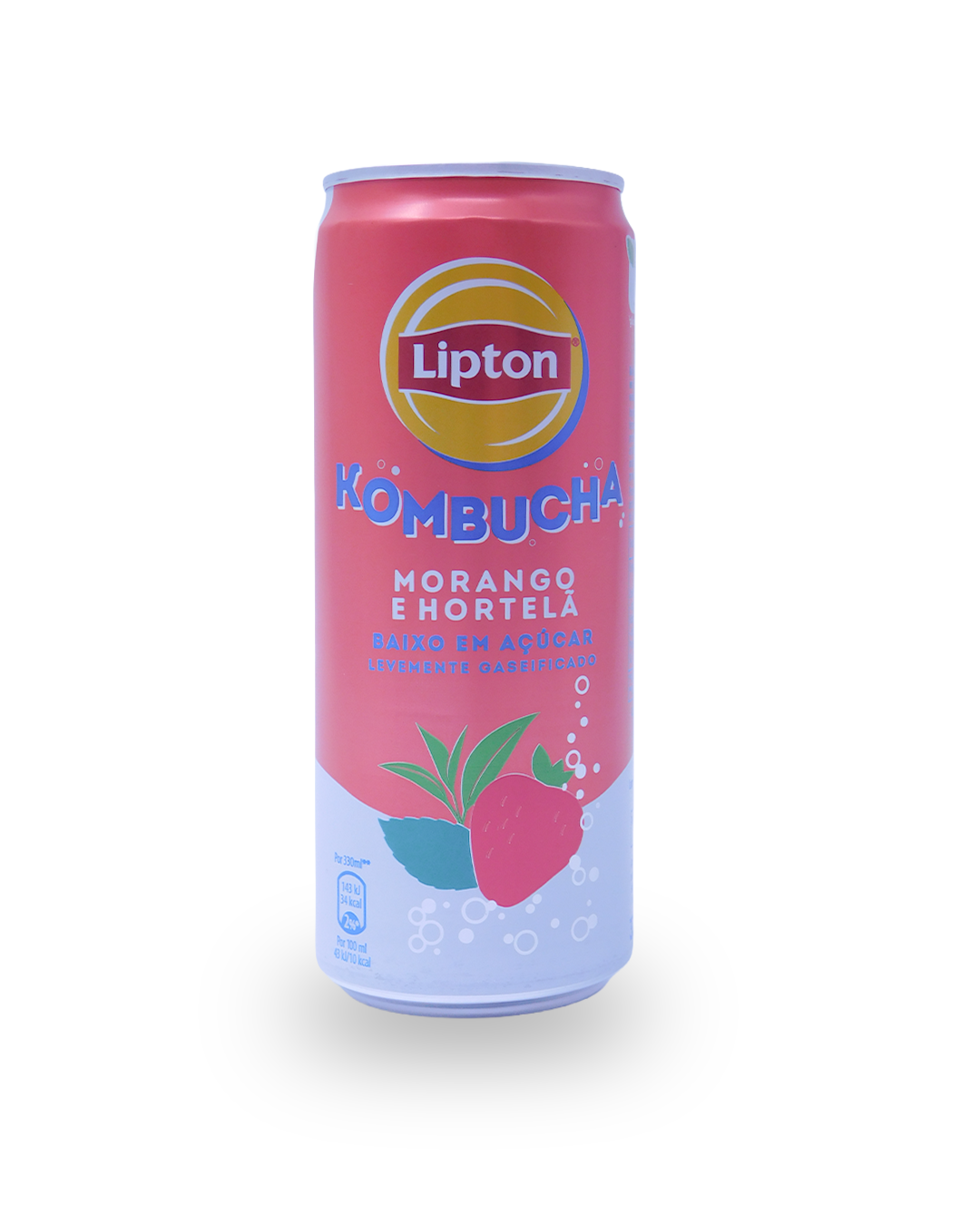 Kombucha Morango e Hortelã Lipton 33 CL