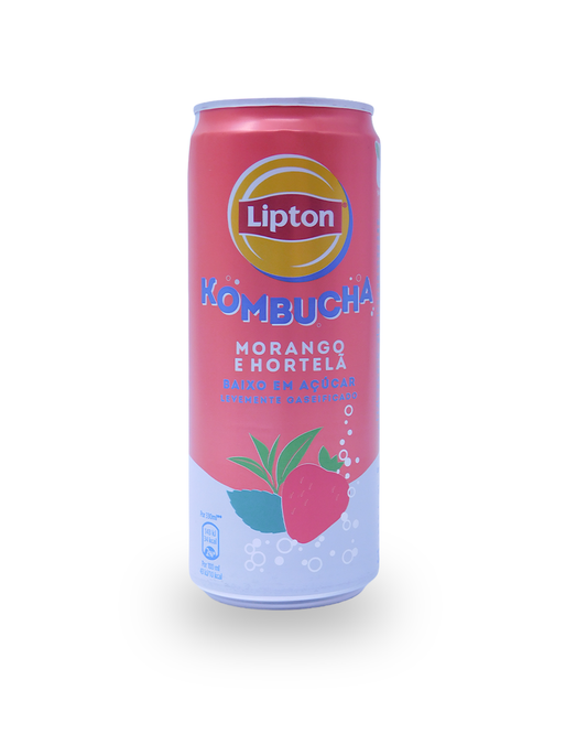 Kombucha Morango e Hortelã Lipton 33 CL
