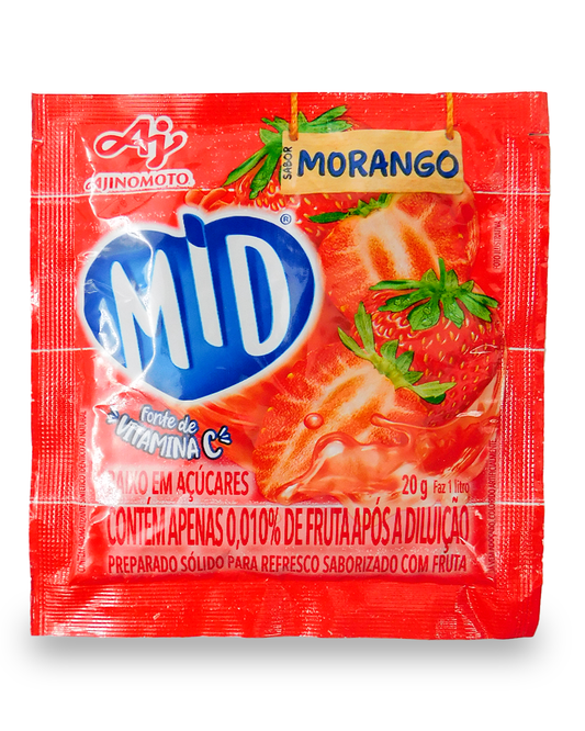 MID Morango Pó Refresco 20 GR