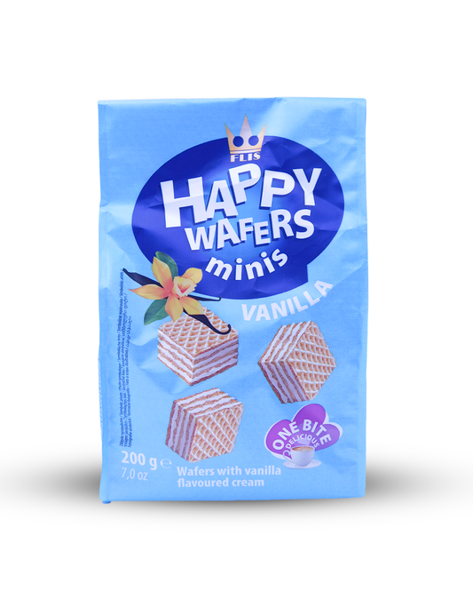 Happy Mini Vanilla Wafers 200 GR