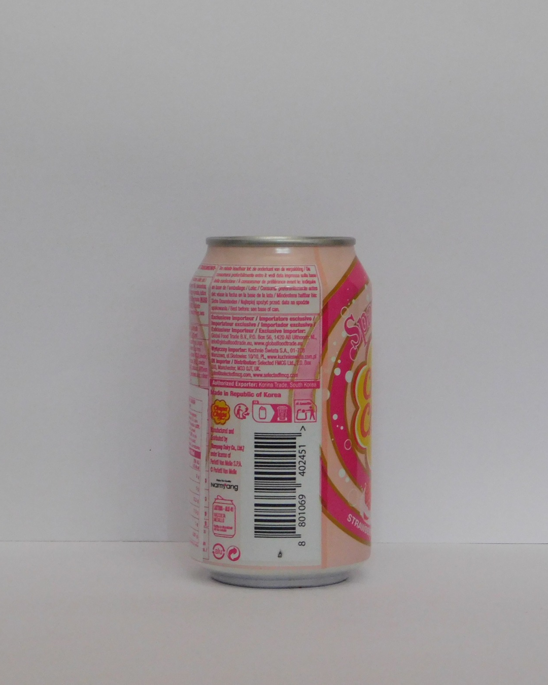 Chupa Chups Sparkling Strawberry & Cream  345 ML