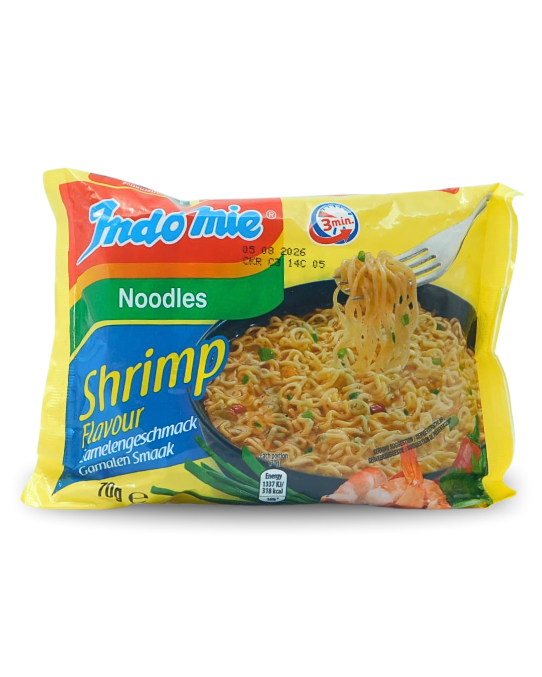 Instant Noodle Shrimp Flavour Indomie 70 GR