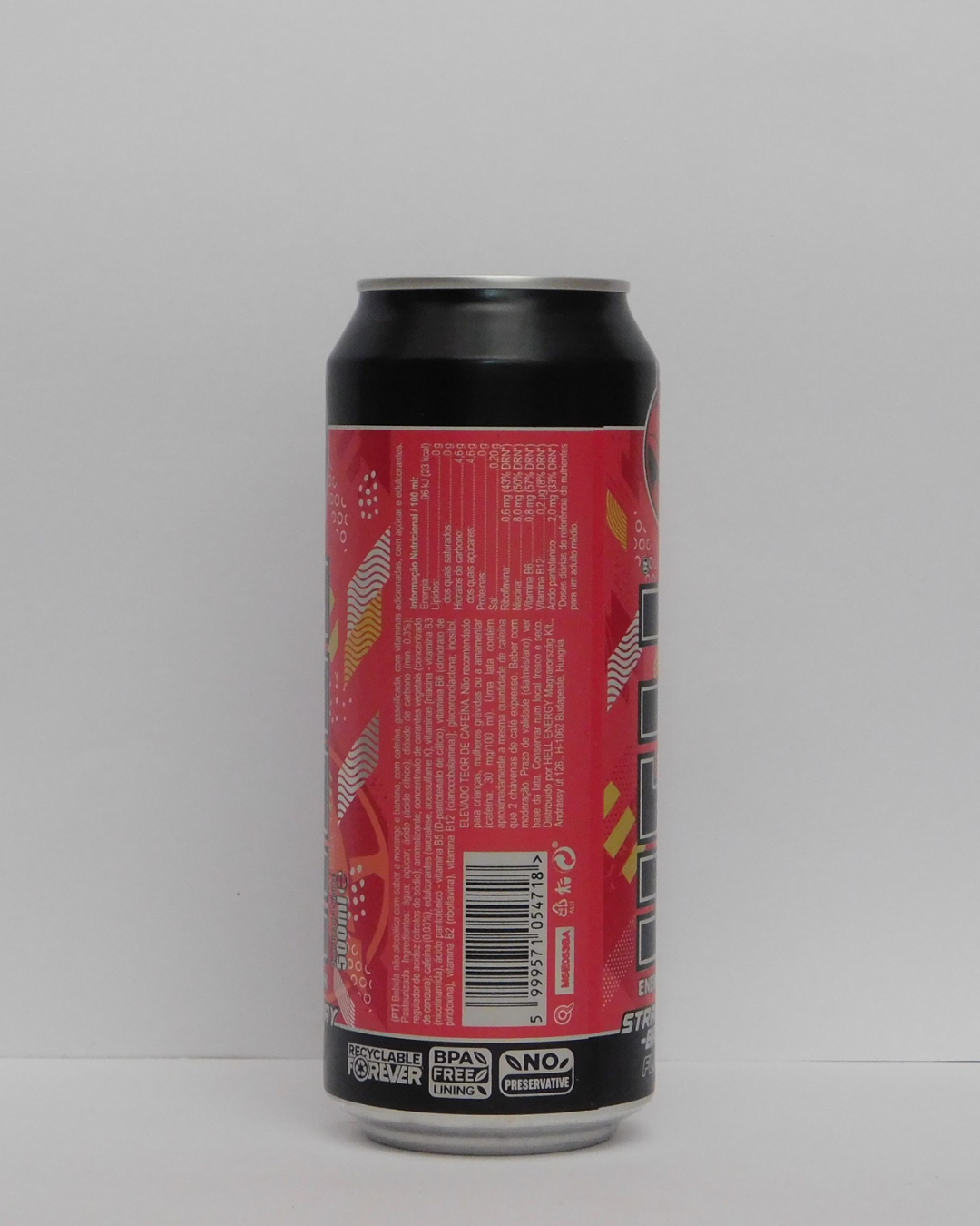 HELL Strawberry - Banana 500 ML