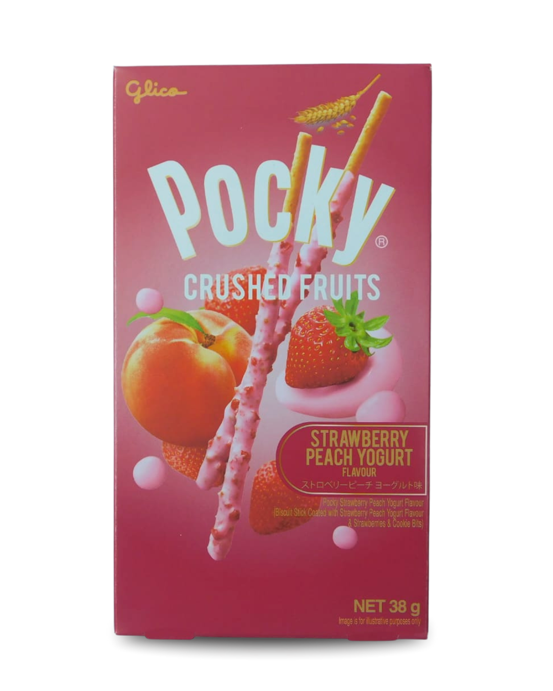 Pocky Strawberry Peach Yogurt  Glico 38 GR