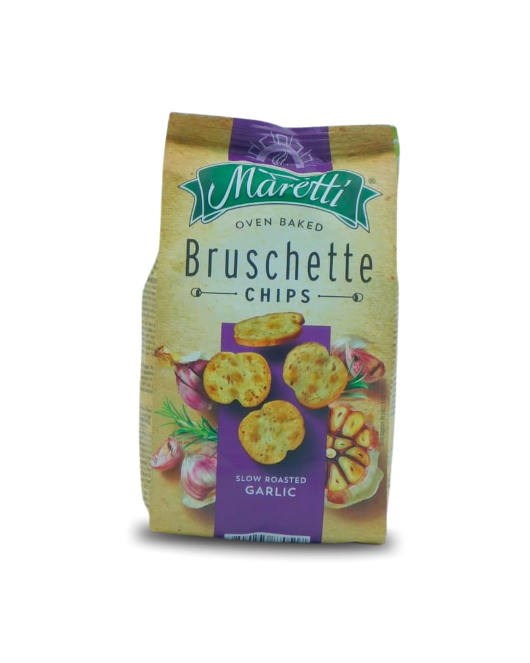 Bruschette Chips Slow Roasted Garlic Maretti 70 GR