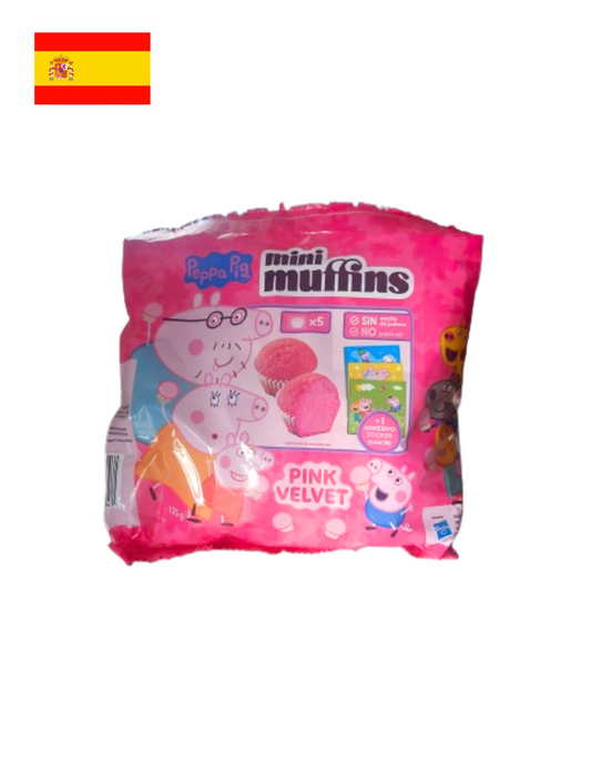 Mini Muffins Pink Velvet Peppa Pig 125 GR