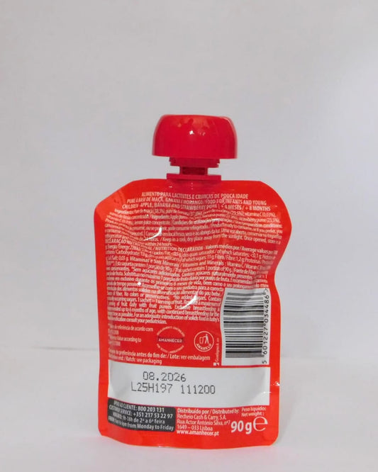 Bolsa de Fruta Maçã,Banana e Morango Amanhecer 90 GR