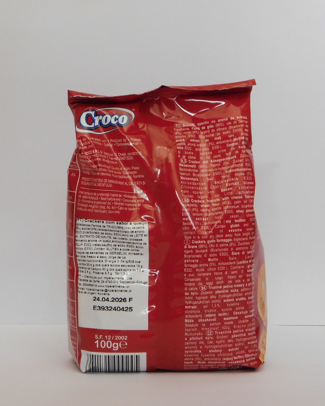 Crackers Cheese Croco 100 GR