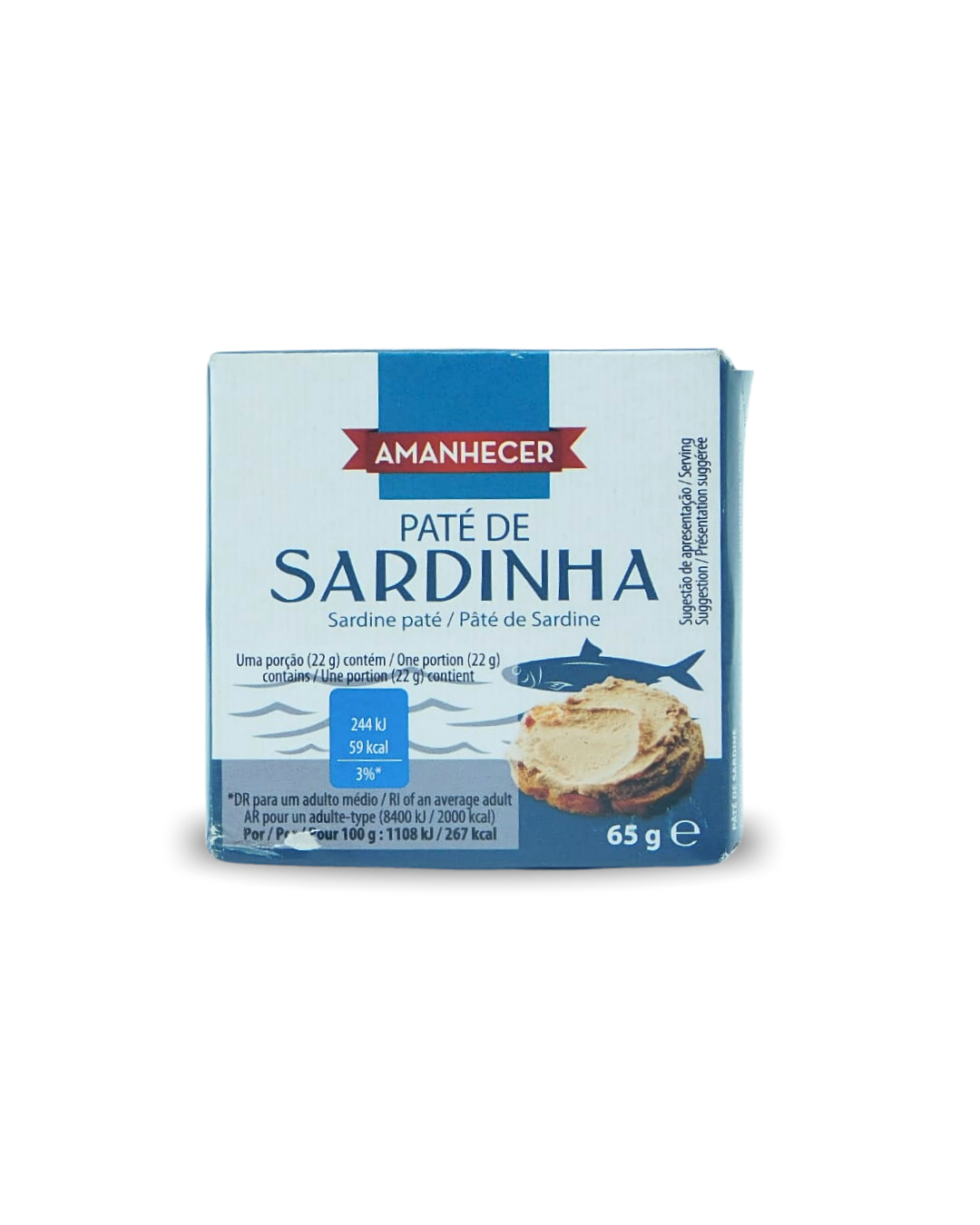 Paté de Sardinha Amanhecer 65 GR