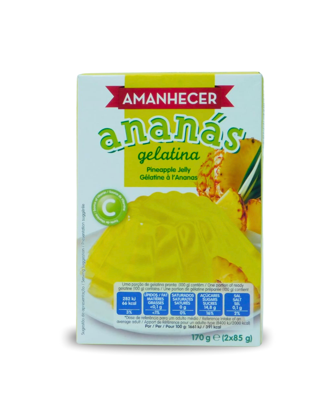 Gelatina Ananás Amanhecer 170 GR