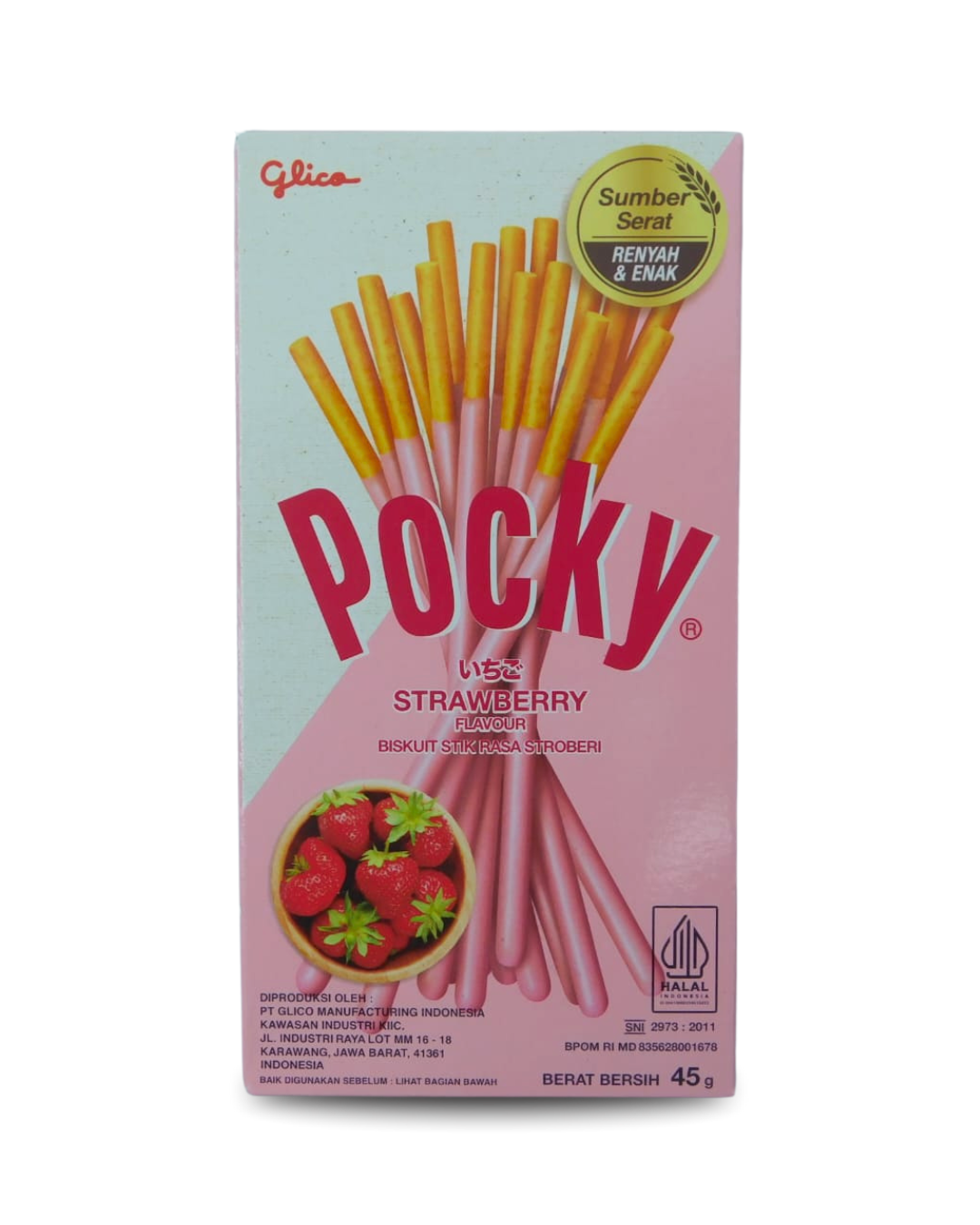 Pocky Strawberry Glico 45 GR