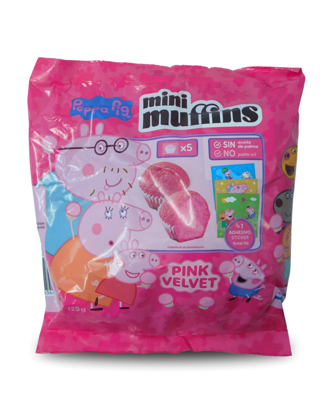 Mini Muffins Pink Velvet Peppa Pig 125 GR