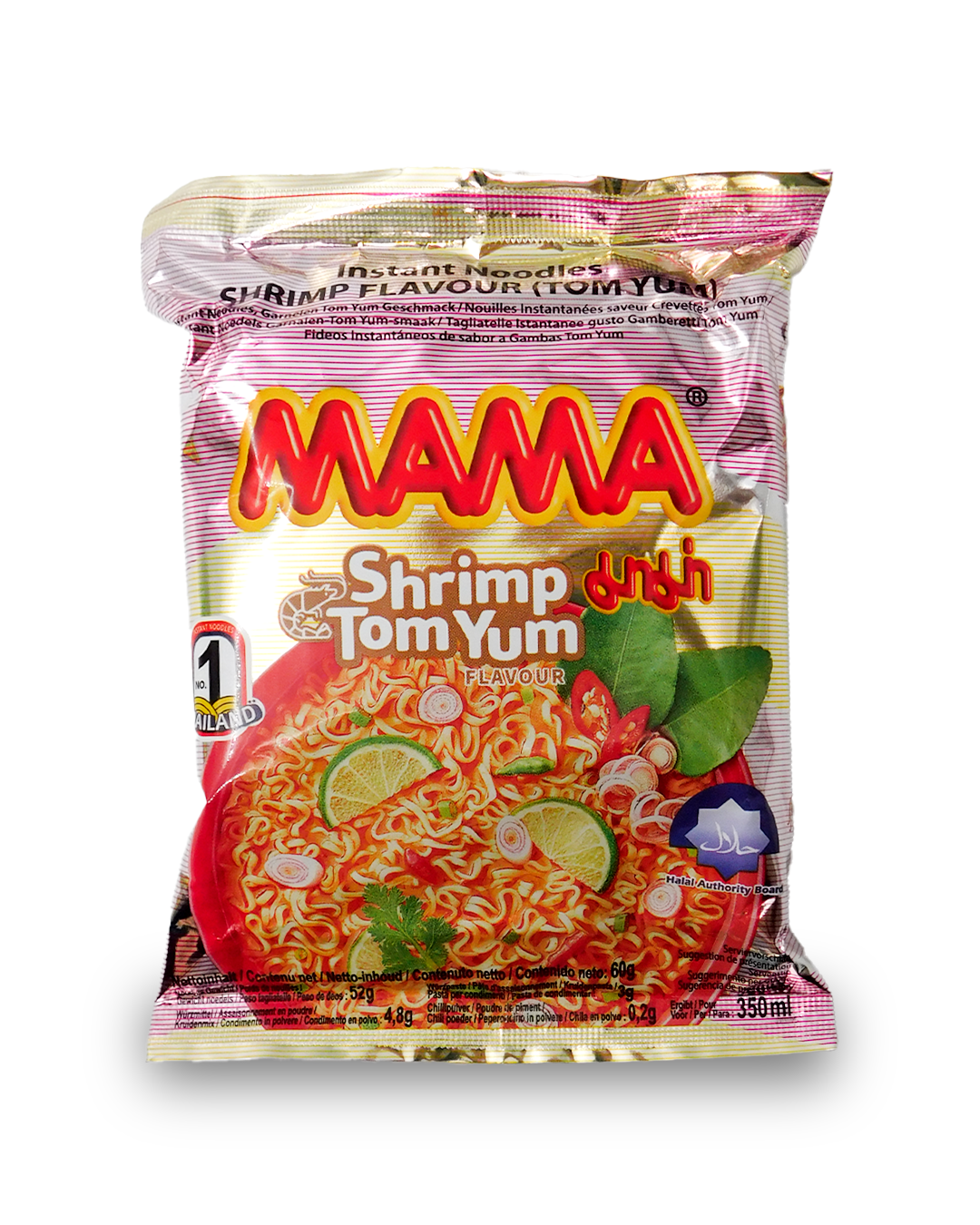 MAMA Shrimp Tom Yum Instant Noodles 60 GR