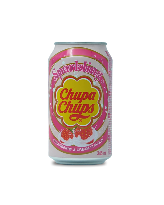 Chupa Chups Sparkling Strawberry & Cream  345 ML